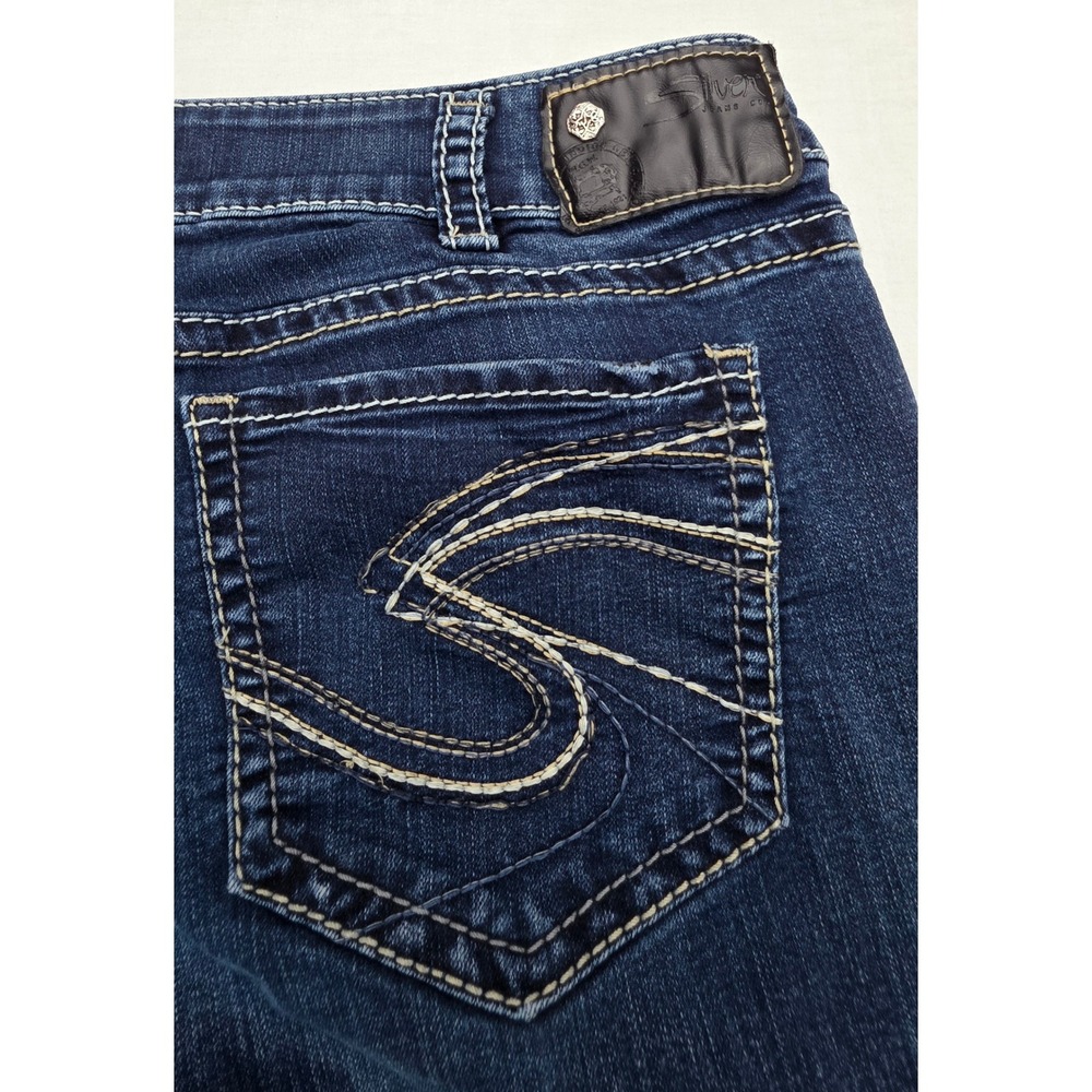 Silver Jeans Co Suki Mid Skinny Dark Wash Women's Denim Super Stretch W33 L31 - Picture 10 of 10